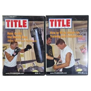 Title Boxing DVD Set Heavy Bag Techniques‎ Workout Gym Gear EUC